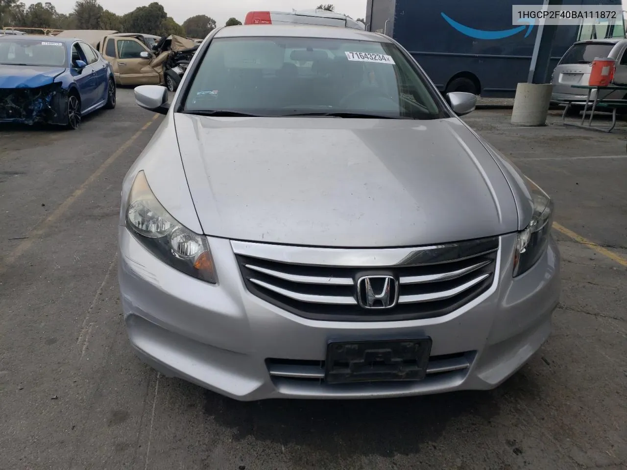 1HGCP2F40BA111872 2011 Honda Accord Lxp