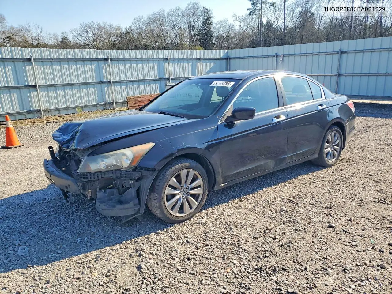 1HGCP3F86BA021229 2011 Honda Accord
