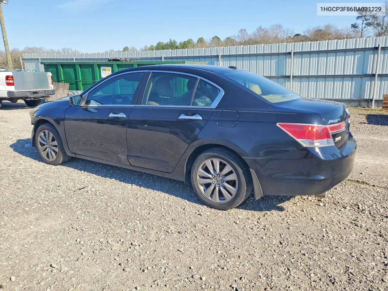 1HGCP3F86BA021229 2011 Honda Accord