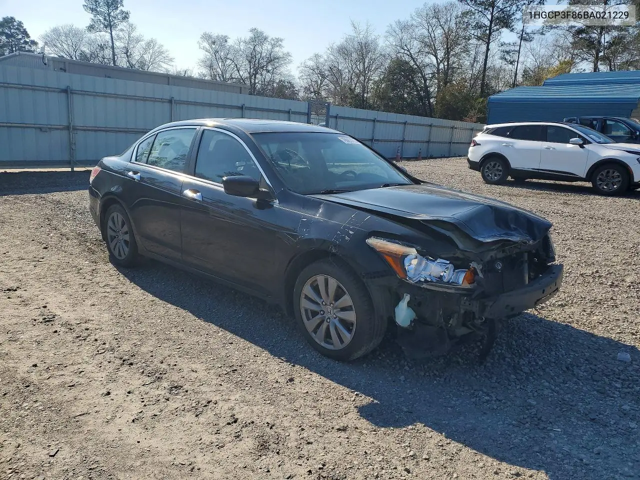 1HGCP3F86BA021229 2011 Honda Accord