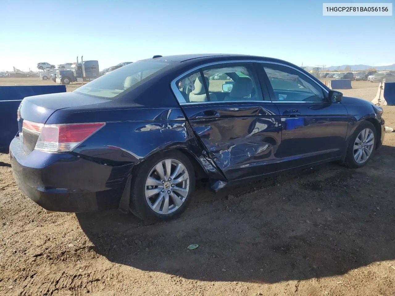 1HGCP2F81BA056156 2011 Honda Accord Exl