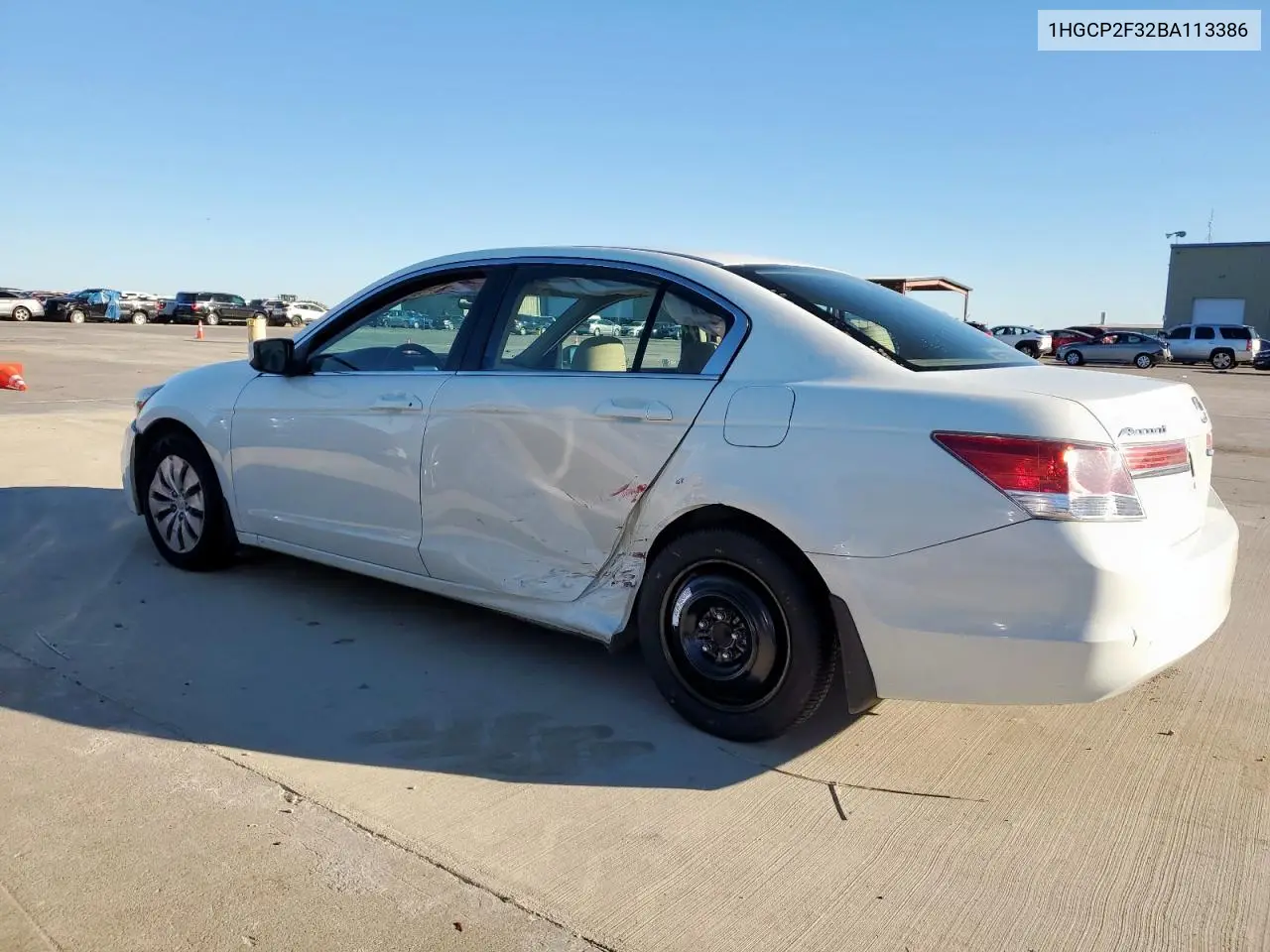 1HGCP2F32BA113386 2011 Honda Accord Lx