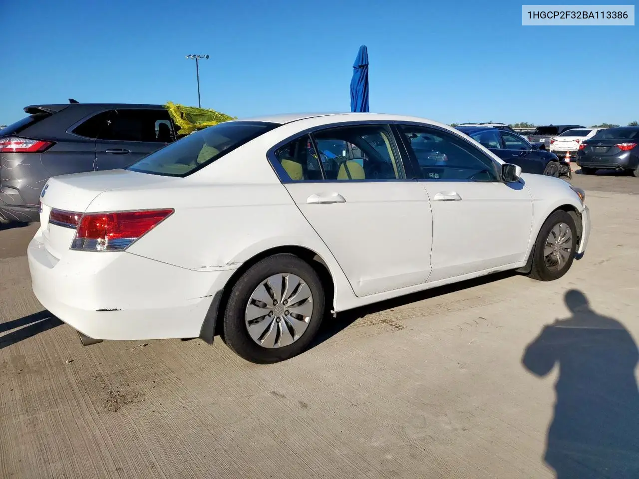 1HGCP2F32BA113386 2011 Honda Accord Lx