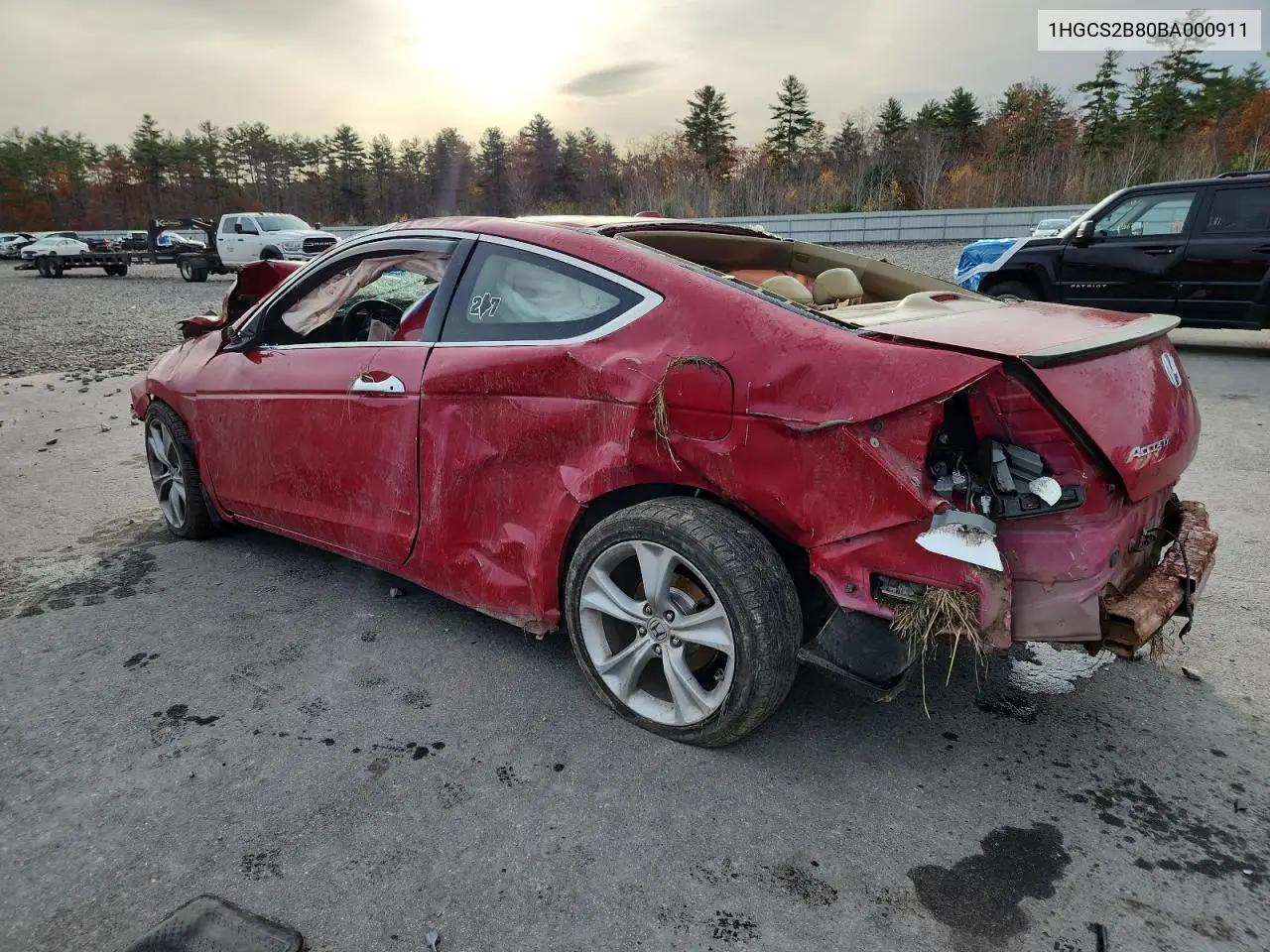 1HGCS2B80BA000911 2011 Honda Accord Exl