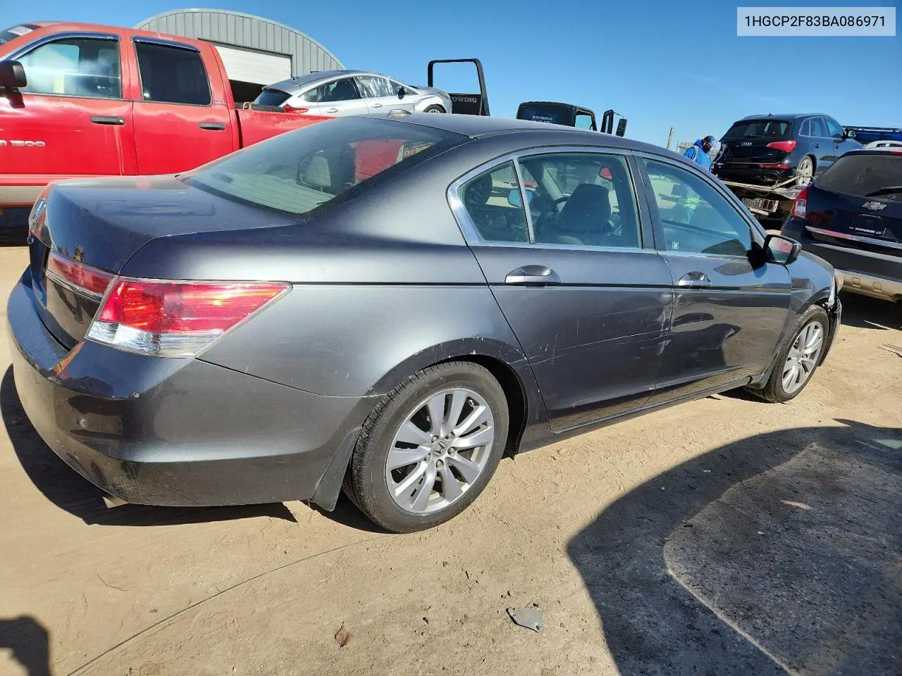 1HGCP2F83BA086971 2011 Honda Accord Exl
