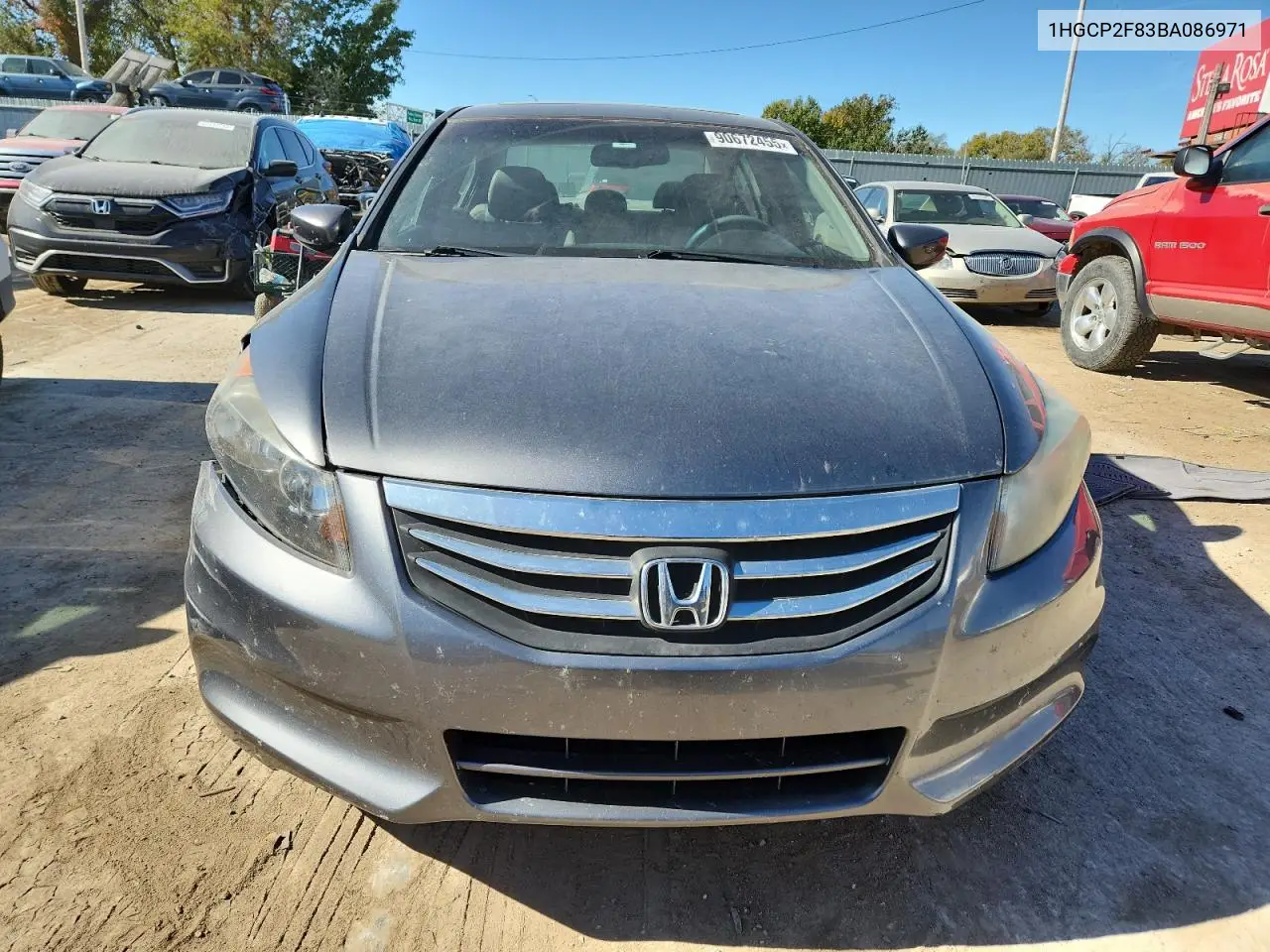 1HGCP2F83BA086971 2011 Honda Accord Exl