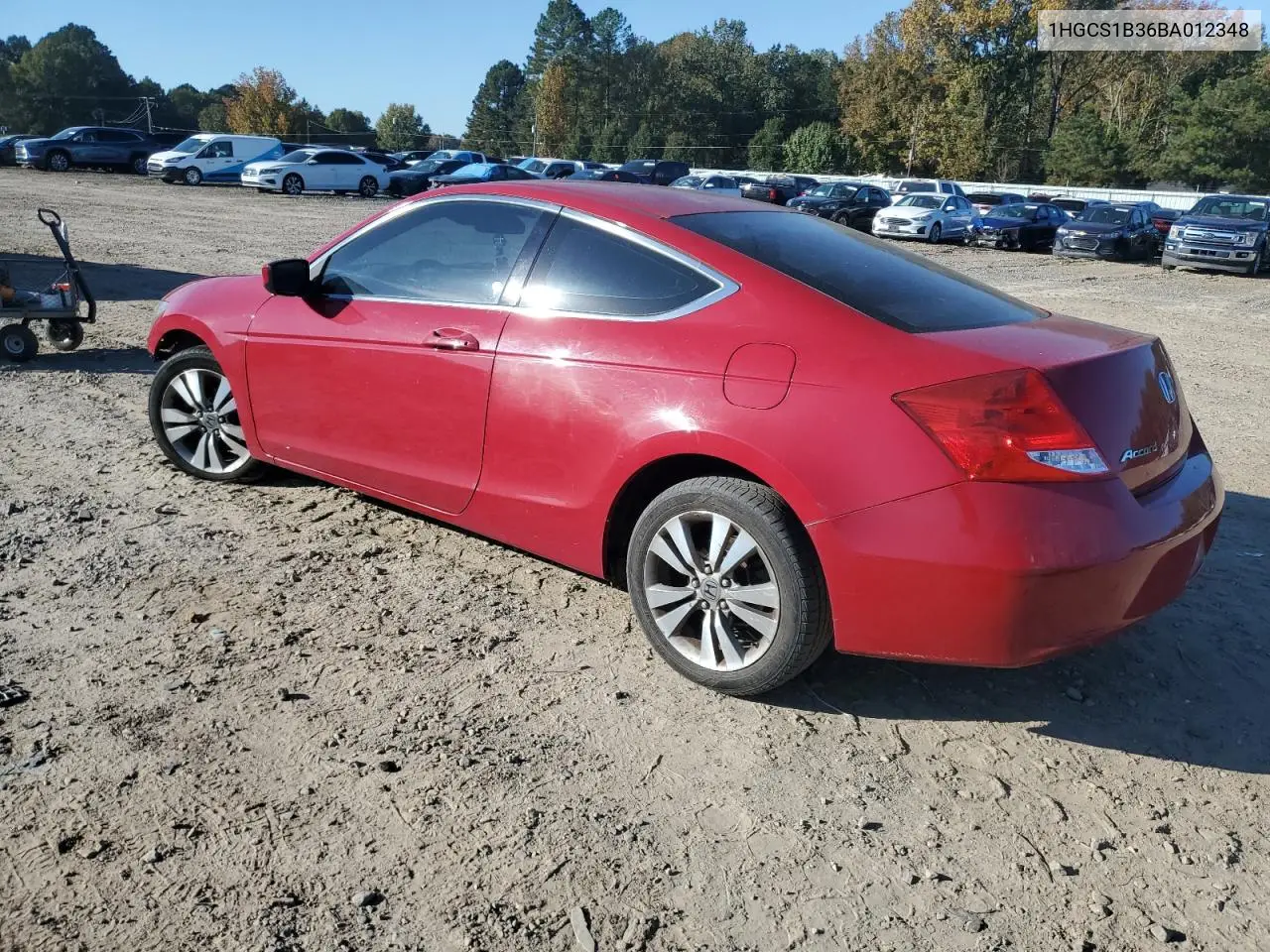 1HGCS1B36BA012348 2011 Honda Accord Lx-S