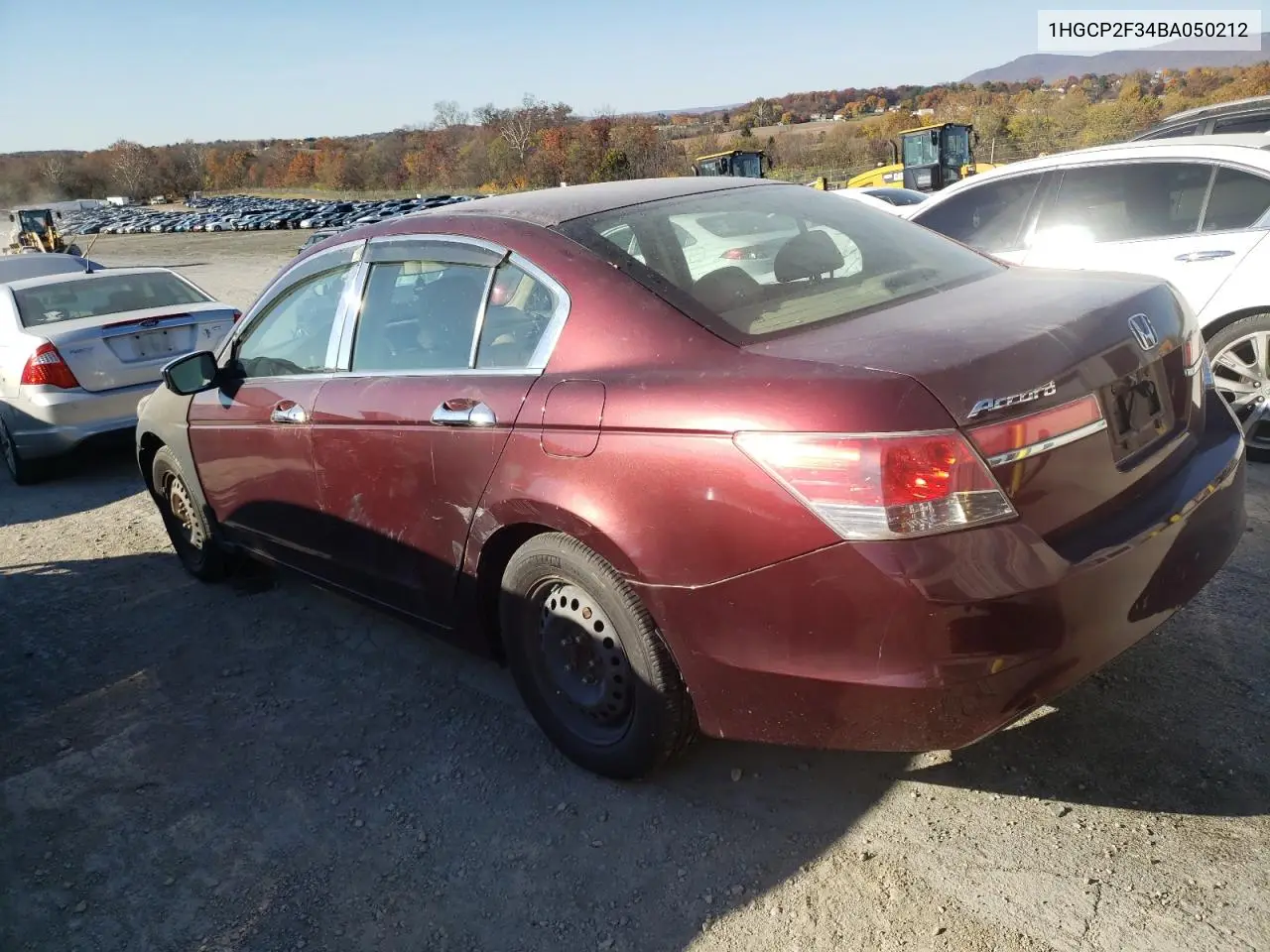 1HGCP2F34BA050212 2011 Honda Accord Lx