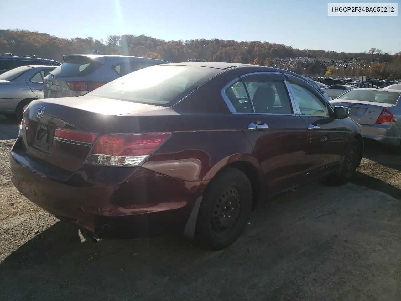 1HGCP2F34BA050212 2011 Honda Accord Lx