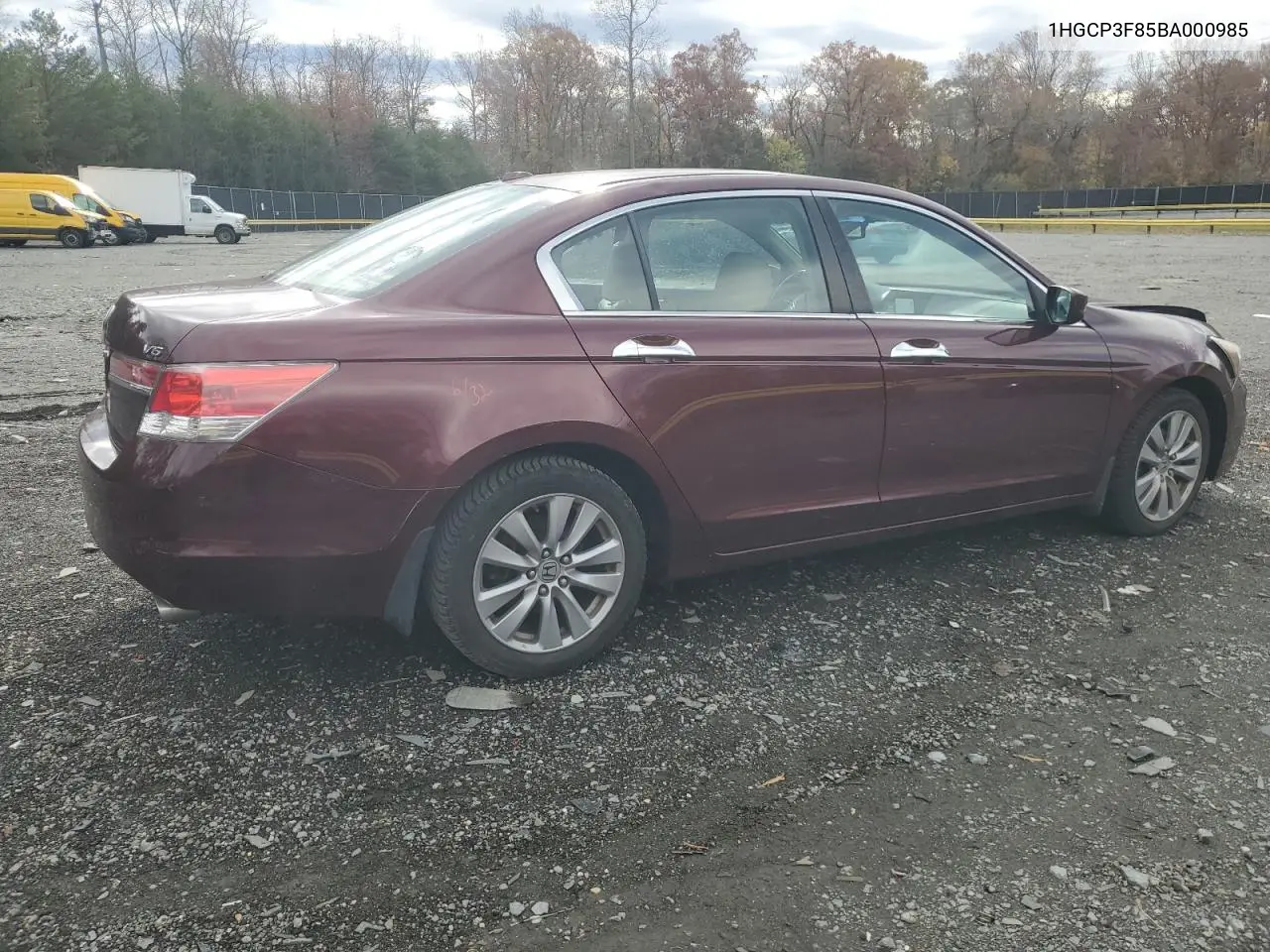 1HGCP3F85BA000985 2011 Honda Accord Exl