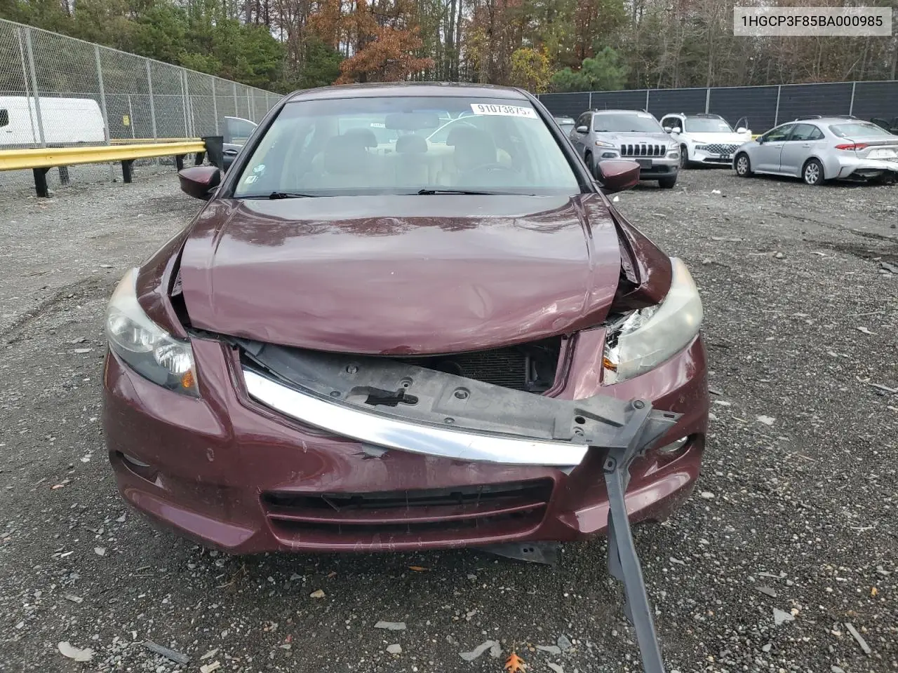 1HGCP3F85BA000985 2011 Honda Accord Exl