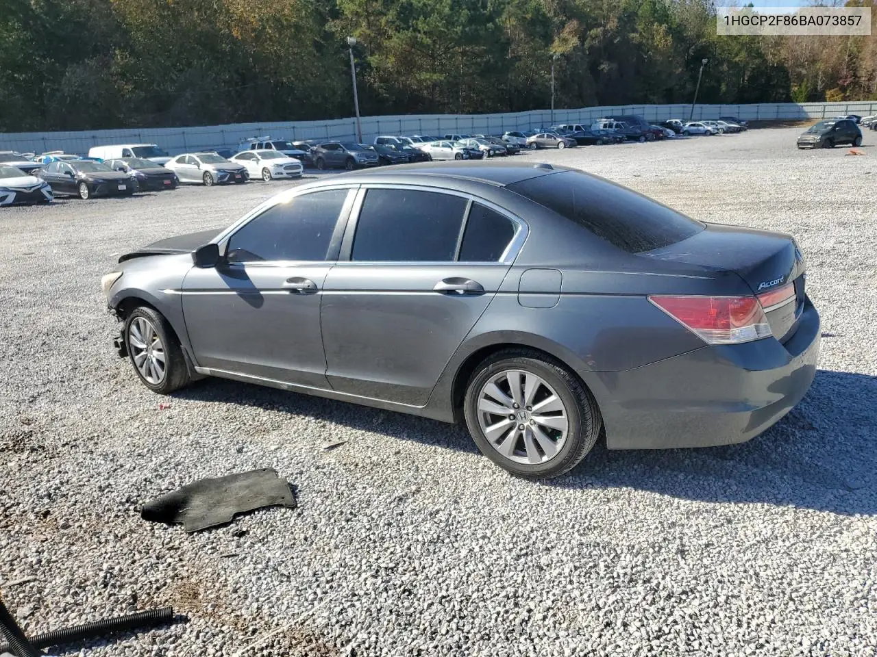 1HGCP2F86BA073857 2011 Honda Accord Exl