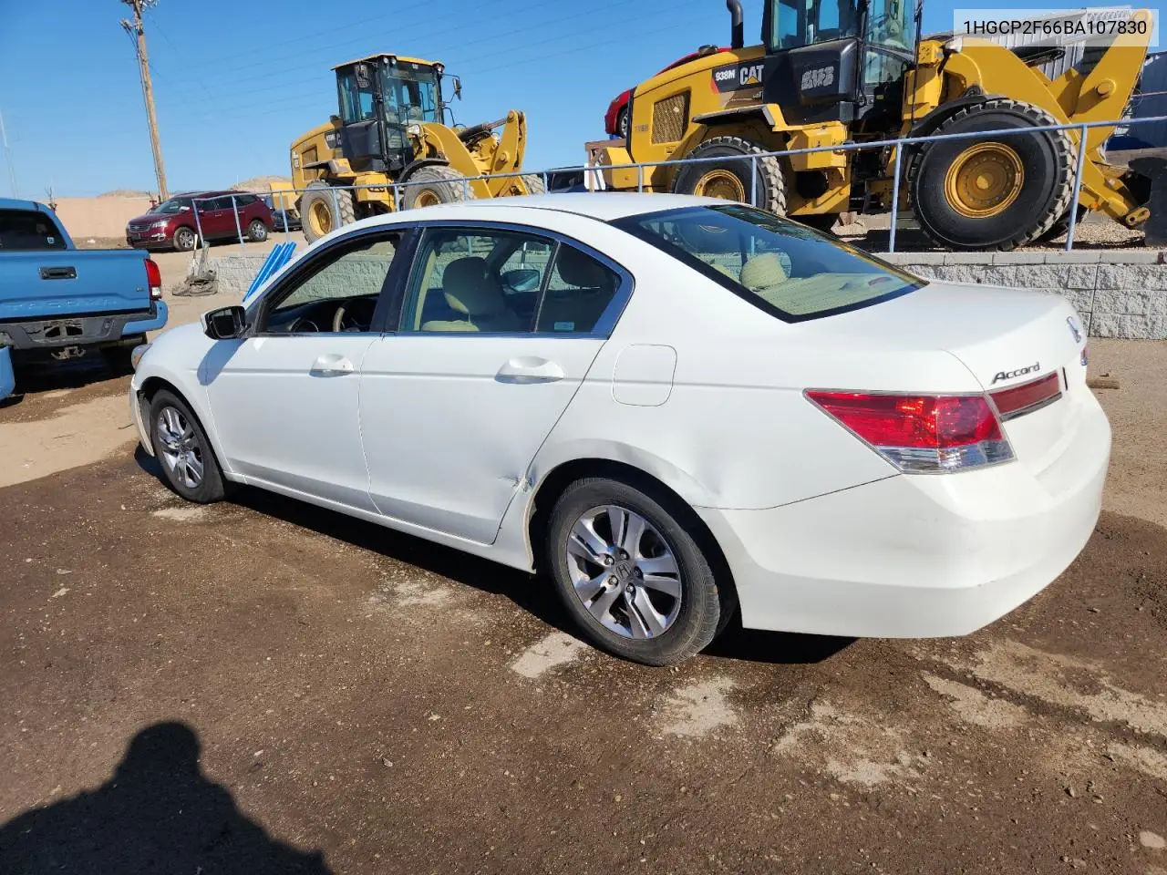 1HGCP2F66BA107830 2011 Honda Accord Se