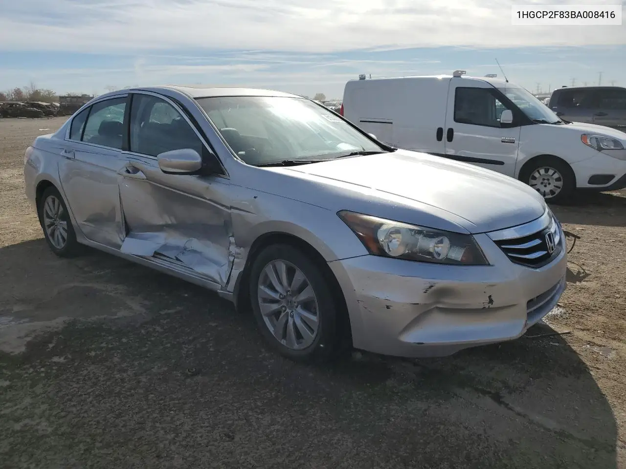 1HGCP2F83BA008416 2011 Honda Accord Exl