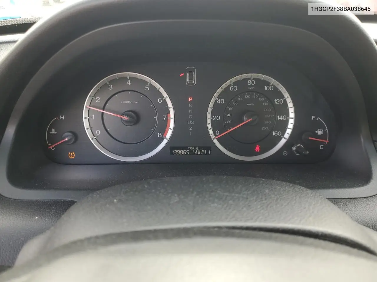 1HGCP2F38BA038645 2011 Honda Accord Lx