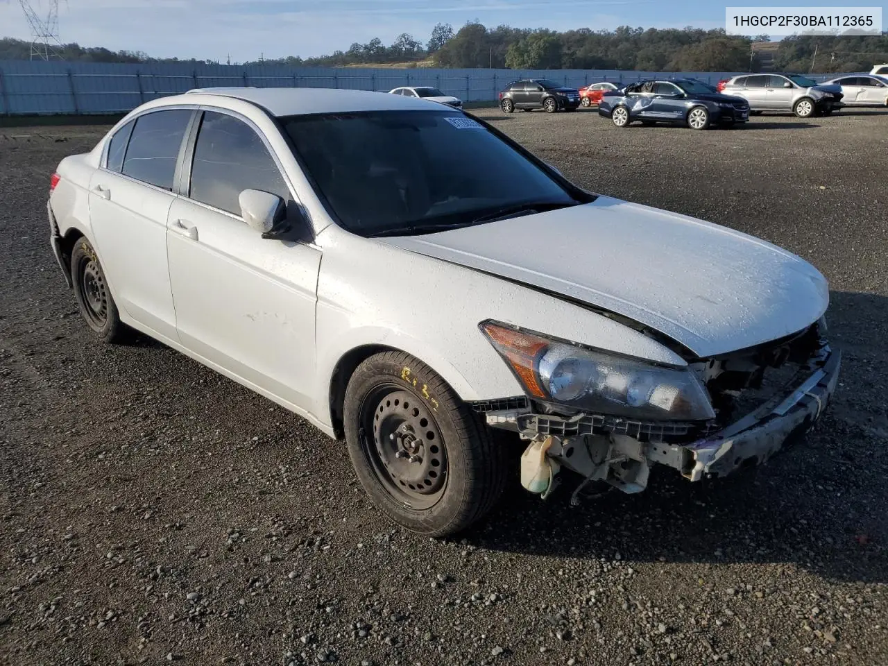 1HGCP2F30BA112365 2011 Honda Accord Lx