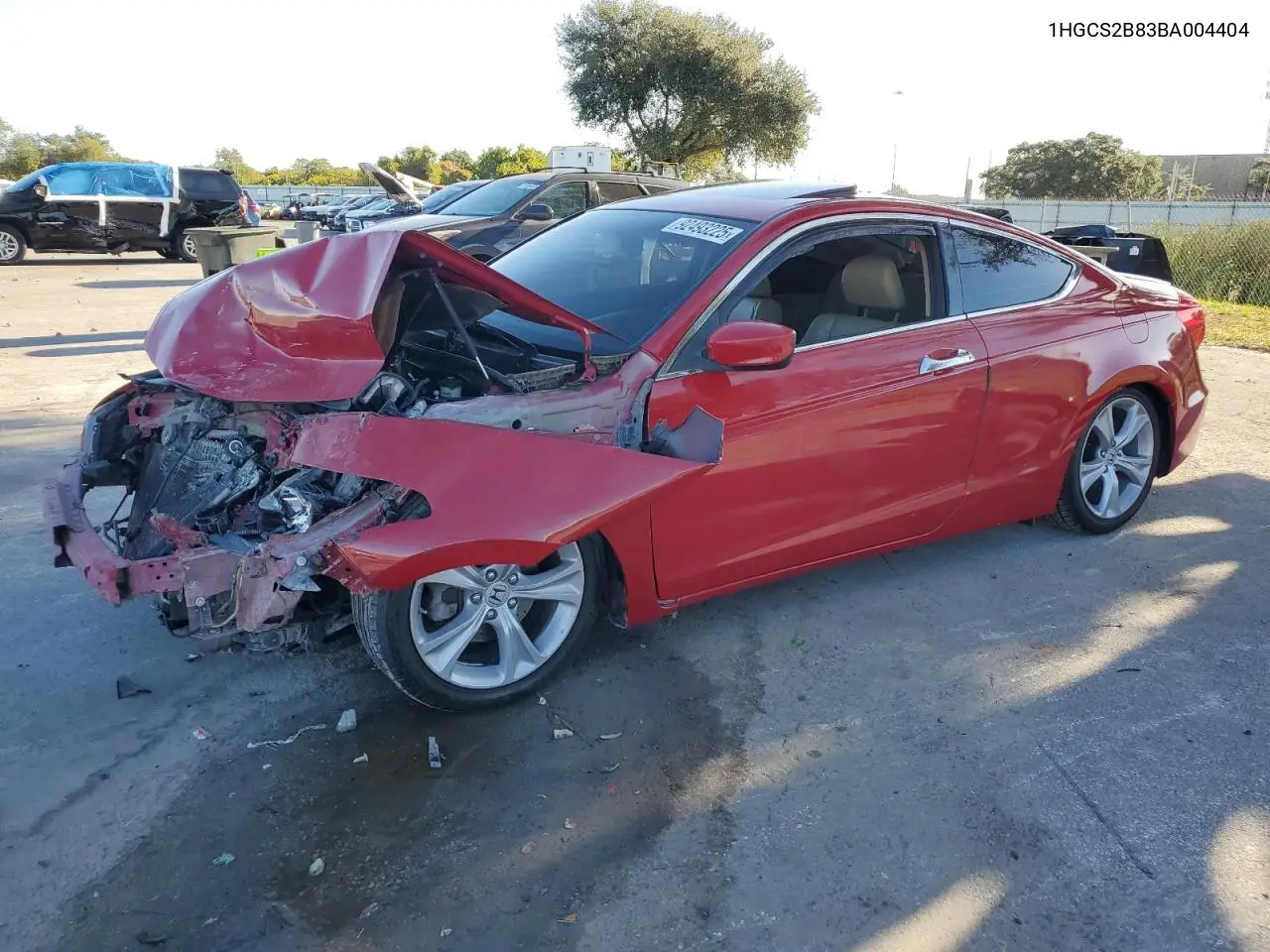 1HGCS2B83BA004404 2011 Honda Accord Exl