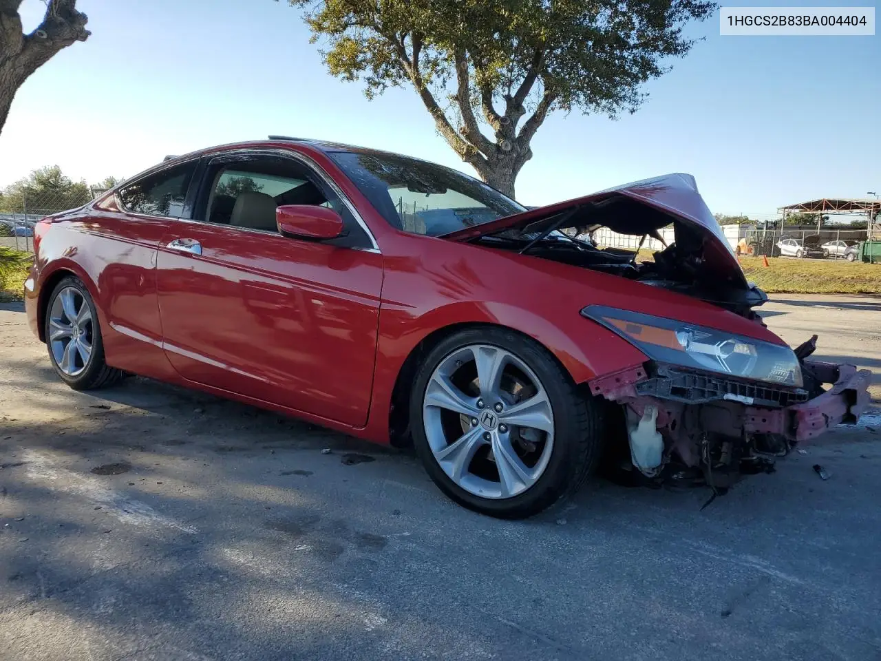1HGCS2B83BA004404 2011 Honda Accord Exl
