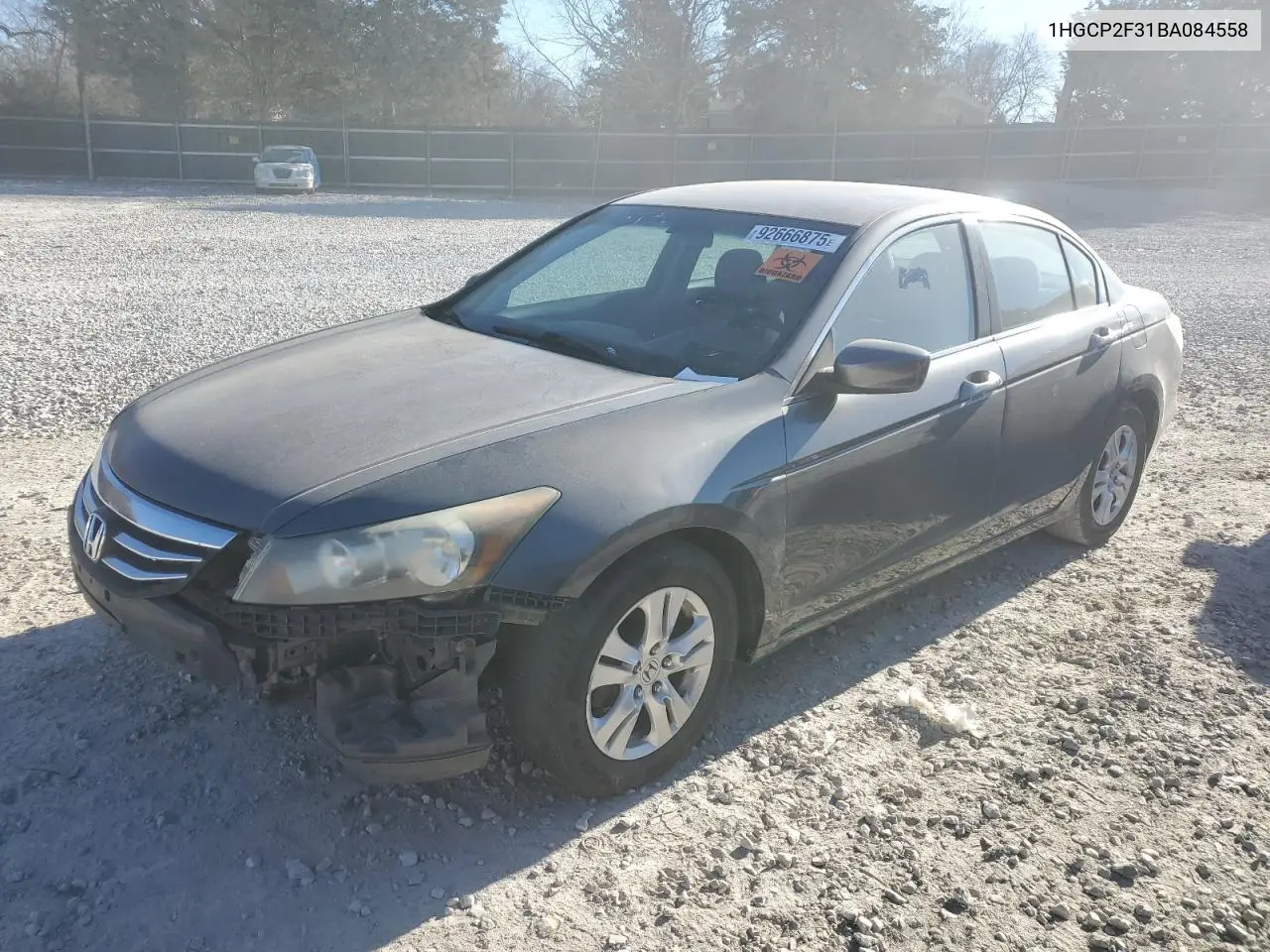 1HGCP2F31BA084558 2011 Honda Accord Lx