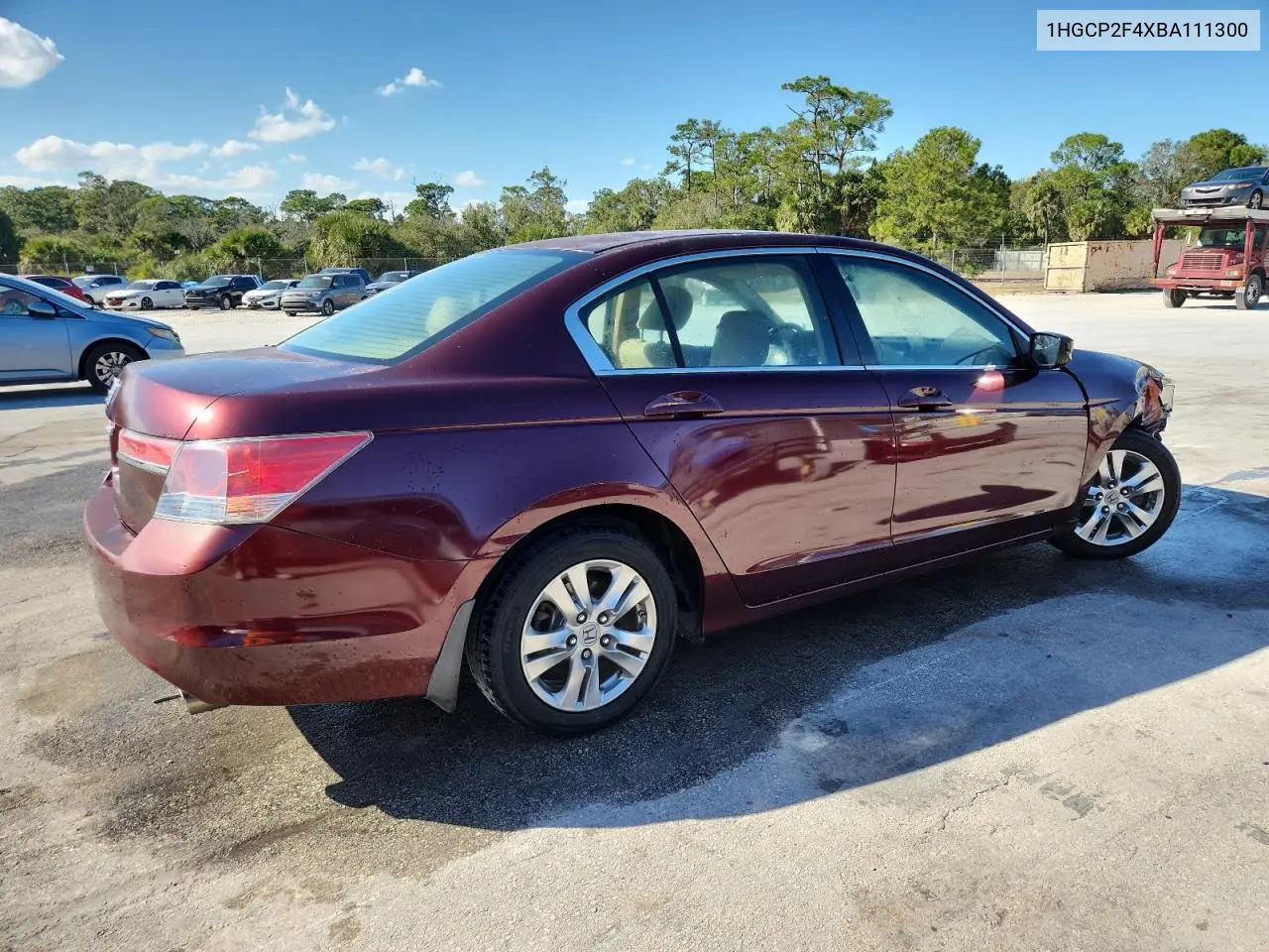 1HGCP2F4XBA111300 2011 Honda Accord Lxp