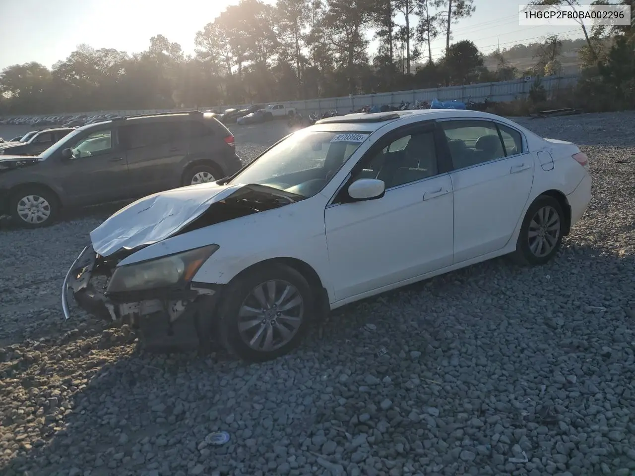 1HGCP2F80BA002296 2011 Honda Accord Exl