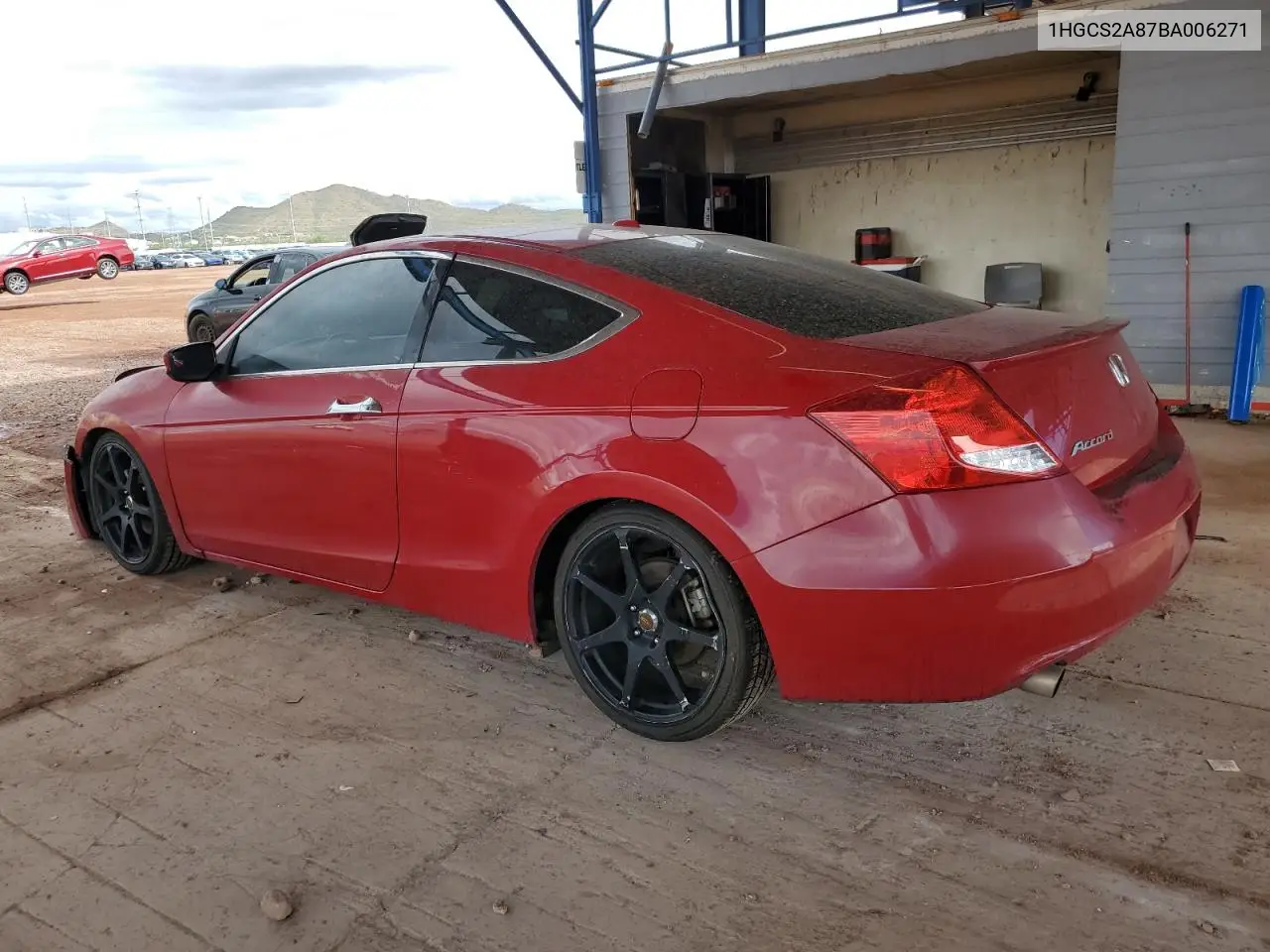 1HGCS2A87BA006271 2011 Honda Accord Exl