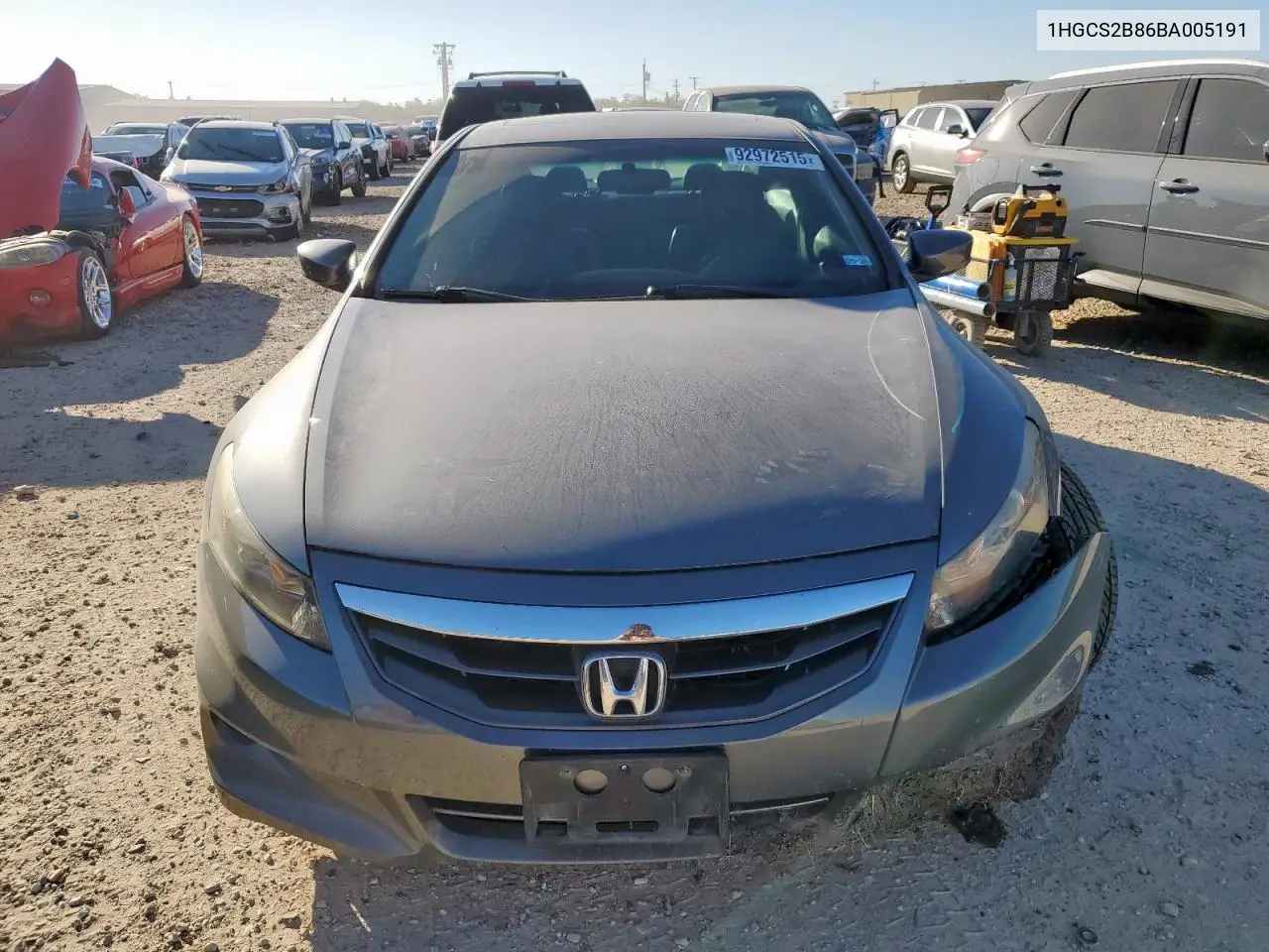 1HGCS2B86BA005191 2011 Honda Accord Exl