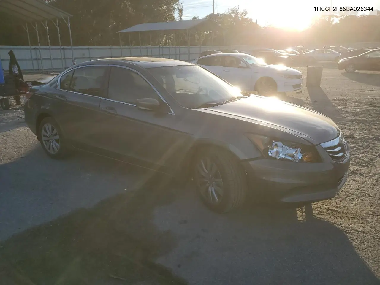 1HGCP2F86BA026344 2011 Honda Accord Exl