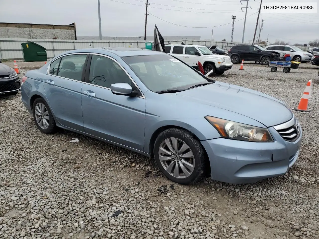 1HGCP2F81BA090985 2011 Honda Accord Exl