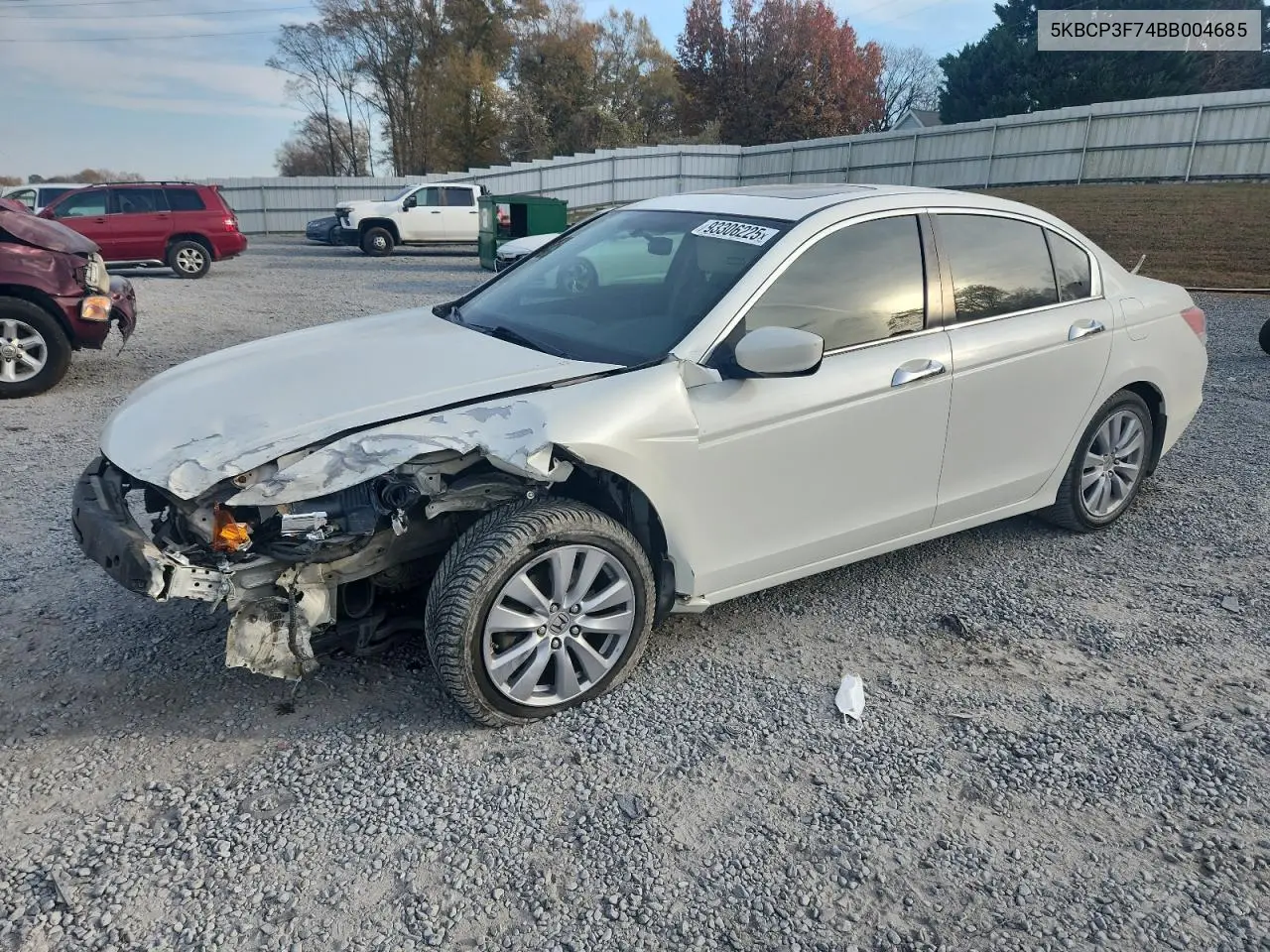 5KBCP3F74BB004685 2011 Honda Accord Ex