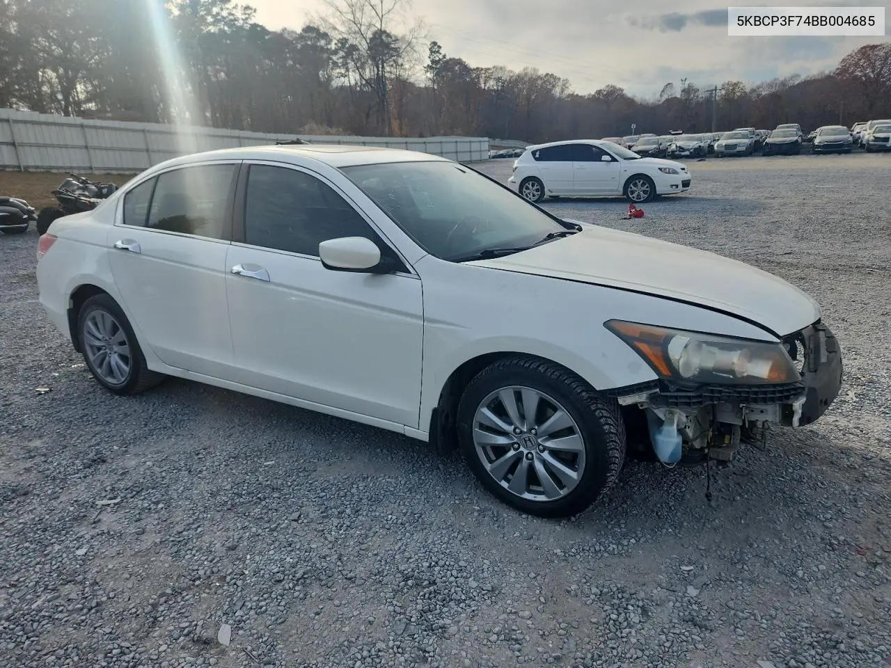5KBCP3F74BB004685 2011 Honda Accord Ex
