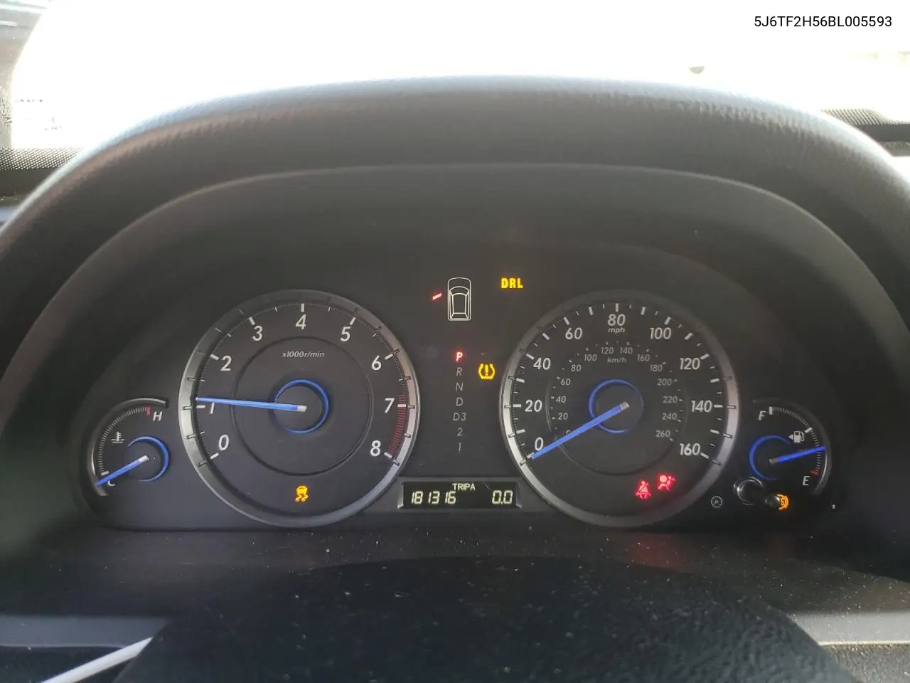5J6TF2H56BL005593 2011 Honda Accord Crosstour Exl