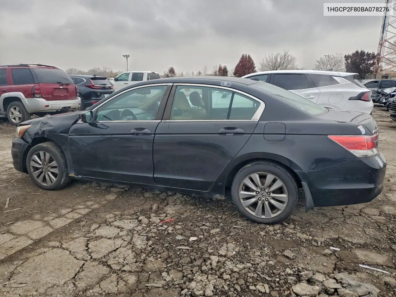 1HGCP2F80BA078276 2011 Honda Accord Exl