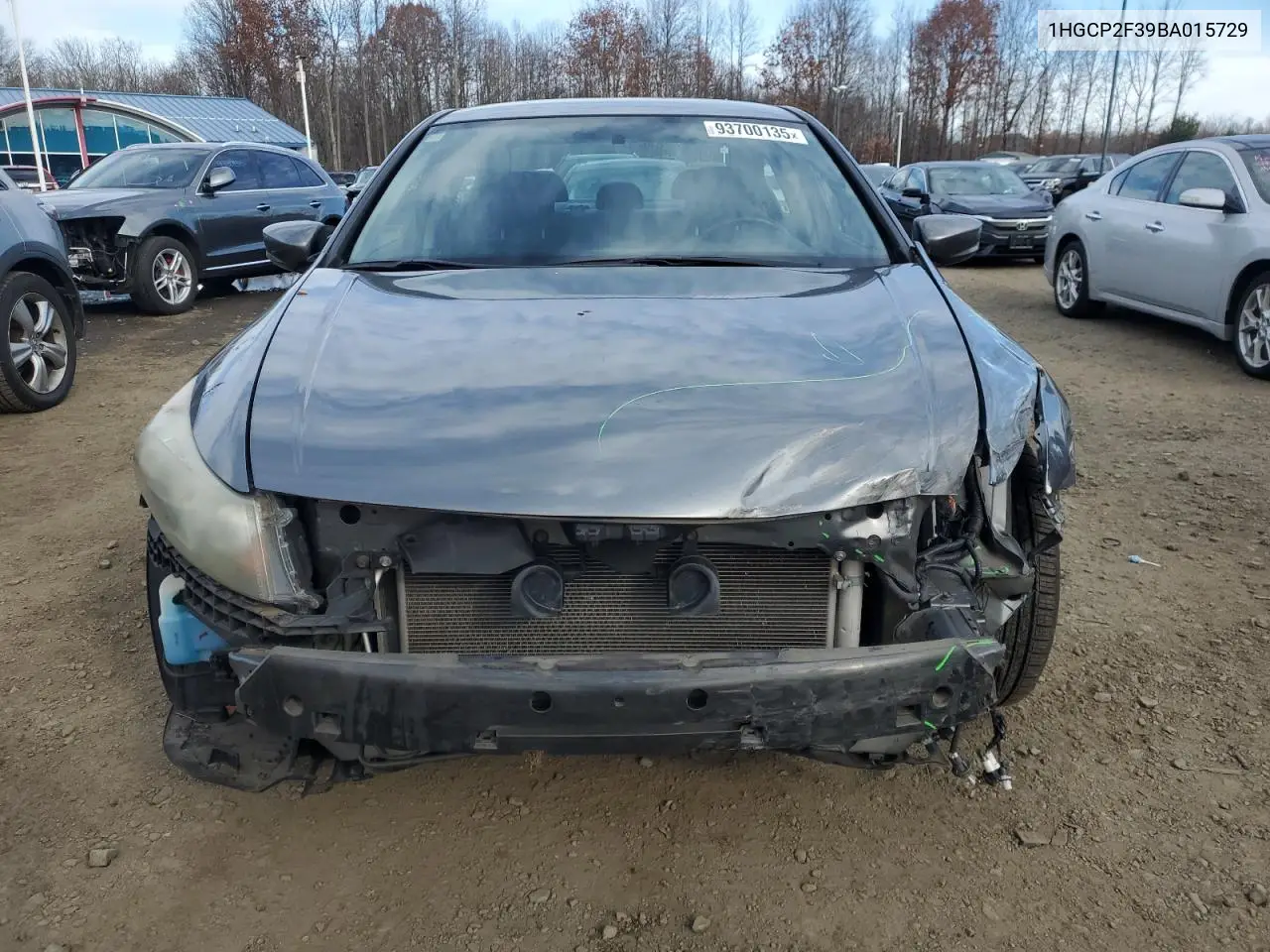 1HGCP2F39BA015729 2011 Honda Accord Lx
