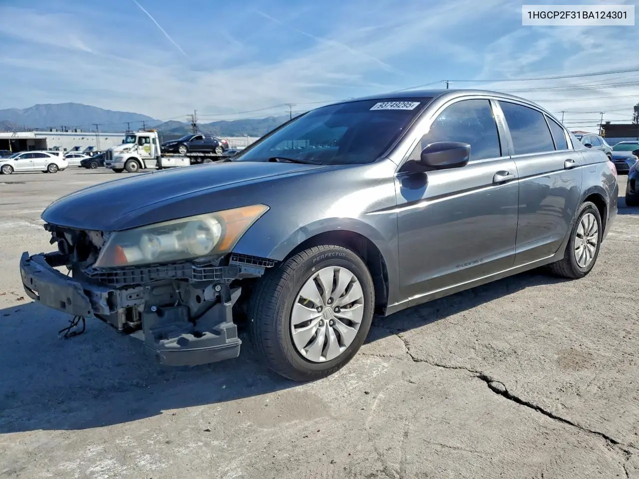 1HGCP2F31BA124301 2011 Honda Accord Lx