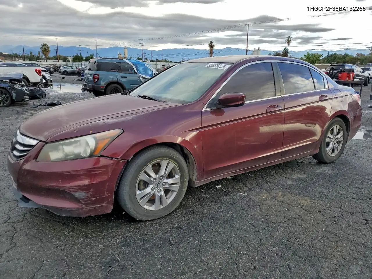 1HGCP2F38BA132265 2011 Honda Accord Lx