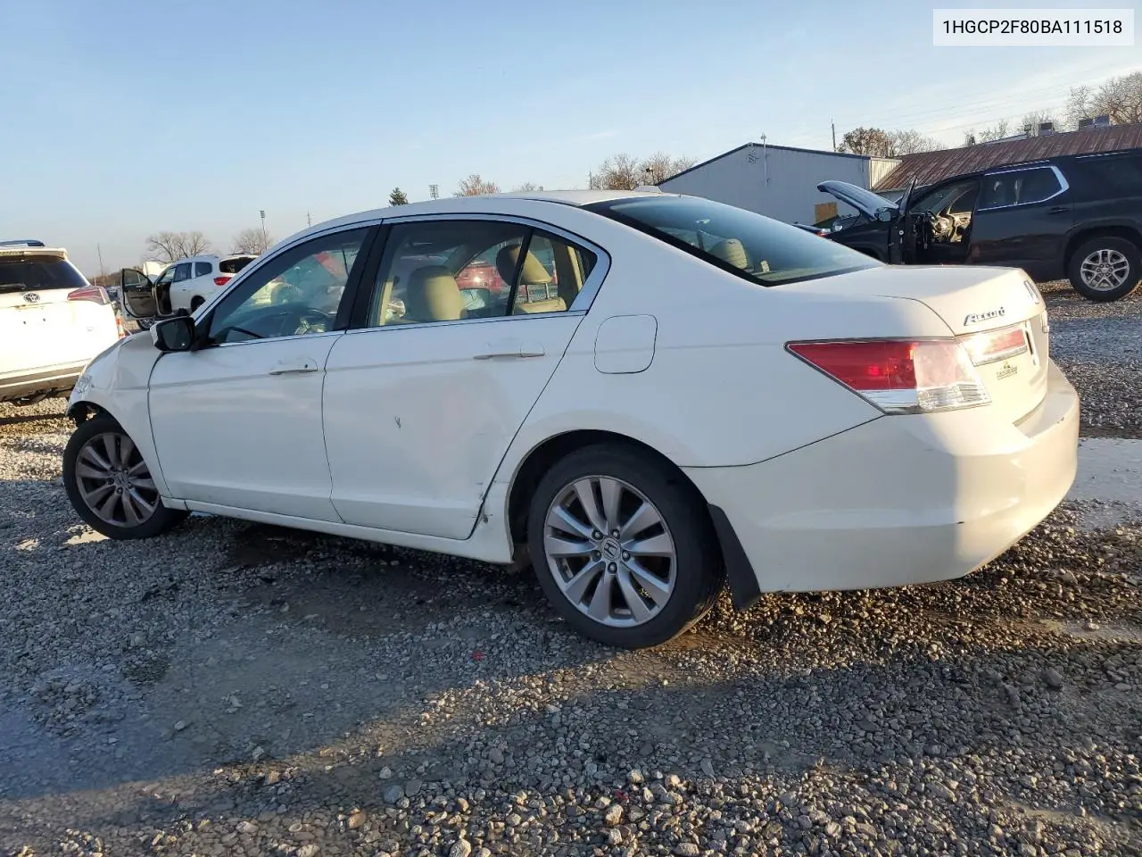 1HGCP2F80BA111518 2011 Honda Accord Exl