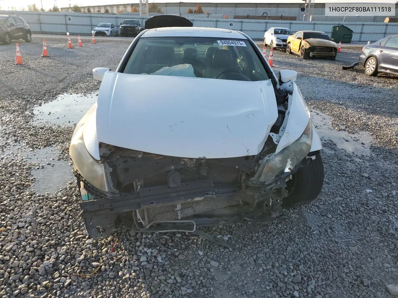 1HGCP2F80BA111518 2011 Honda Accord Exl