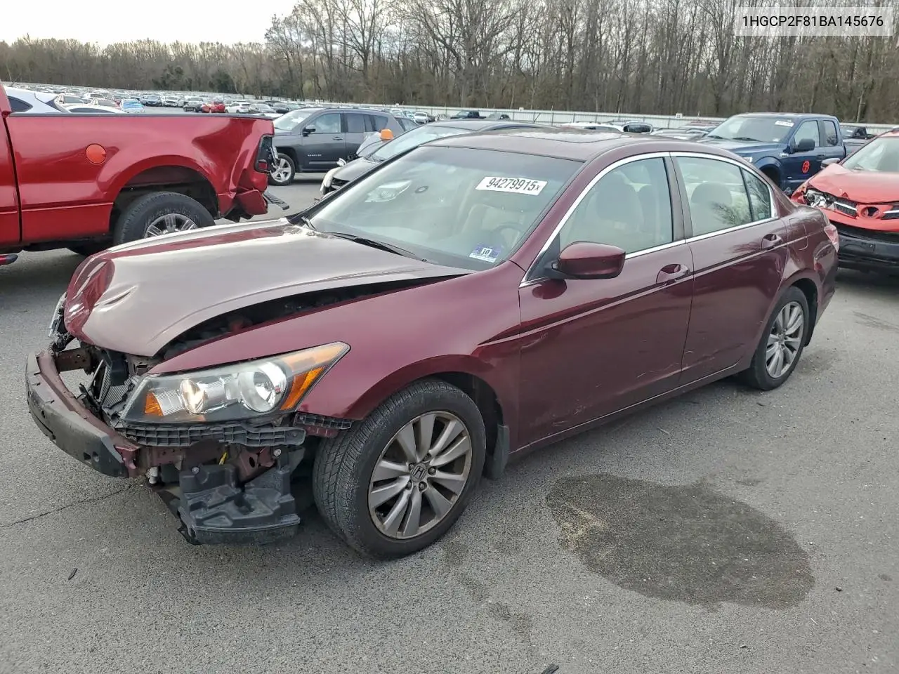 1HGCP2F81BA145676 2011 Honda Accord Exl