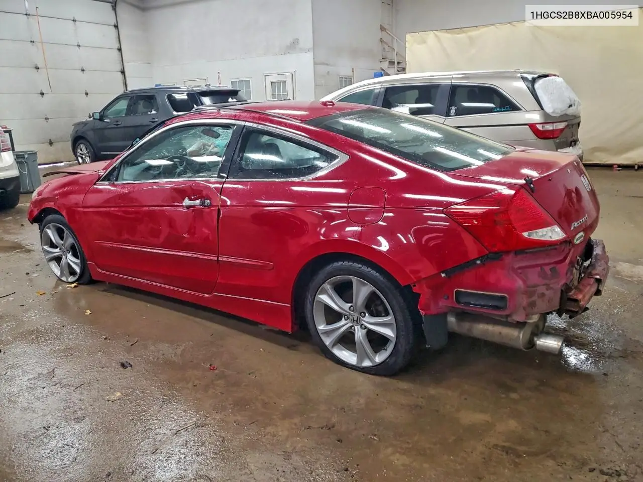 1HGCS2B8XBA005954 2011 Honda Accord Exl