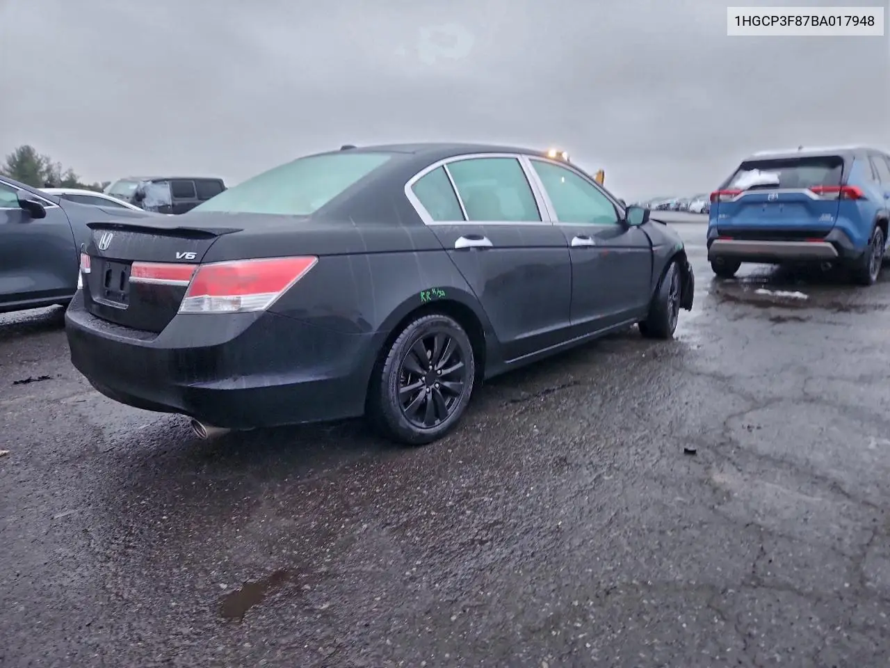 1HGCP3F87BA017948 2011 Honda Accord Exl
