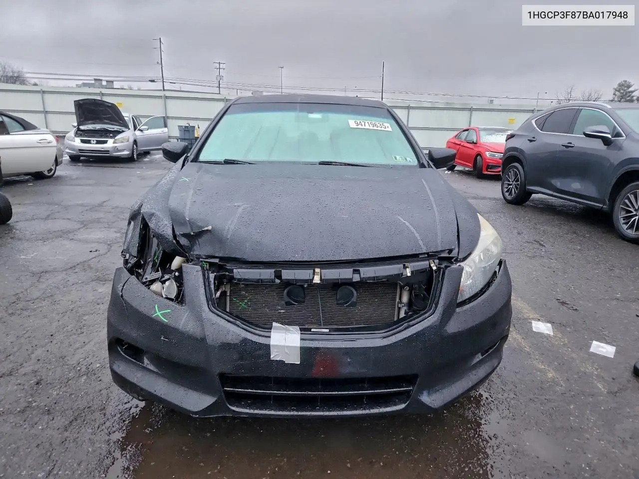 1HGCP3F87BA017948 2011 Honda Accord Exl
