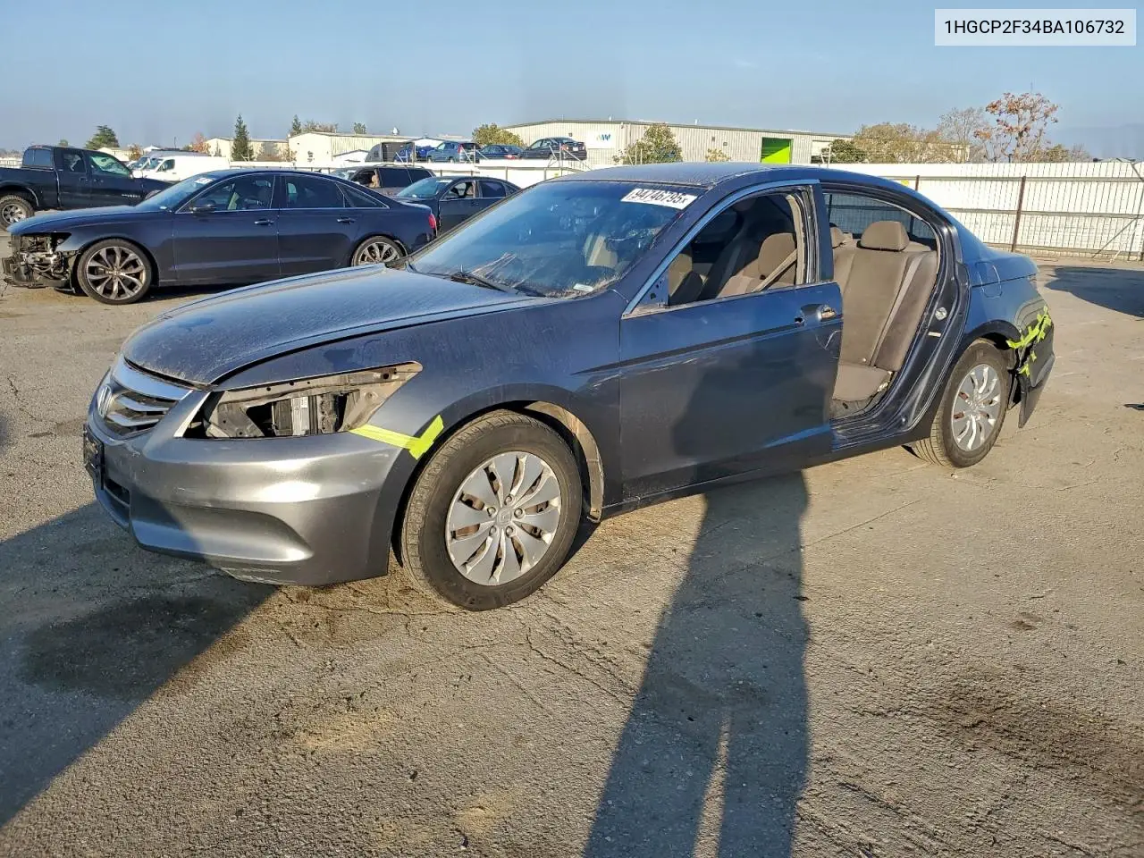 1HGCP2F34BA106732 2011 Honda Accord Lx