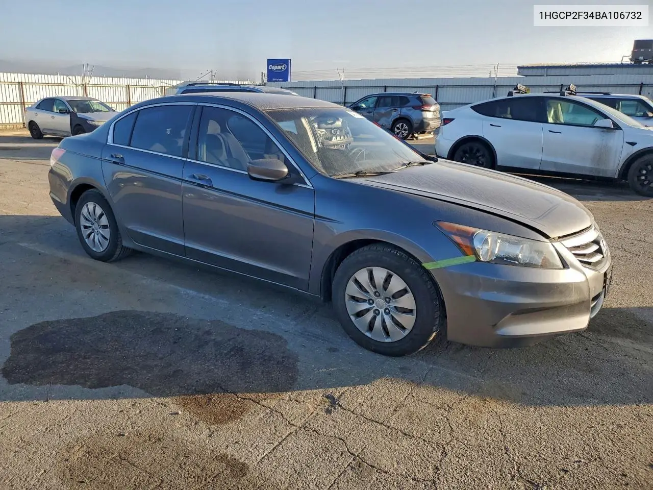 1HGCP2F34BA106732 2011 Honda Accord Lx