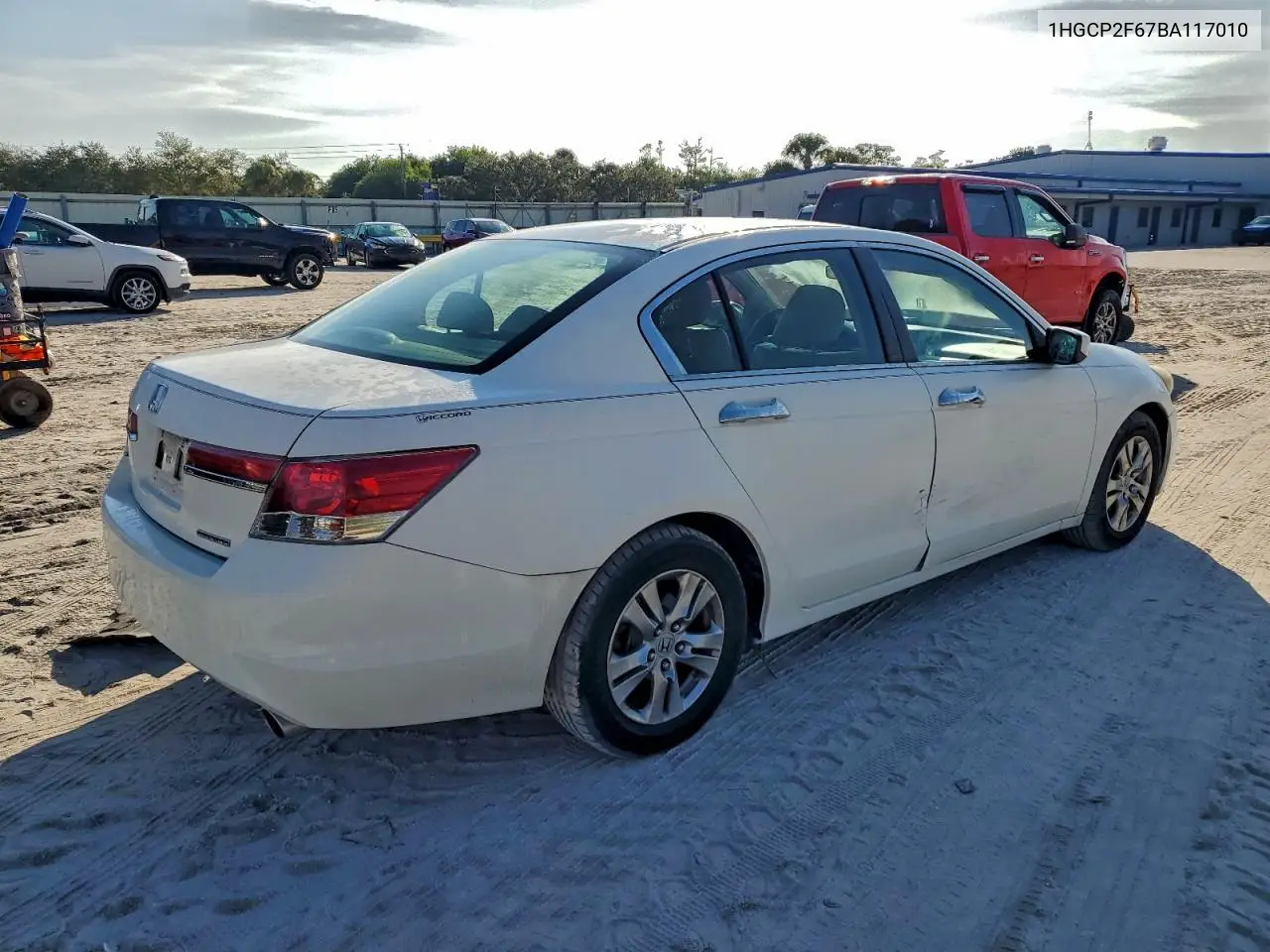 1HGCP2F67BA117010 2011 Honda Accord Se