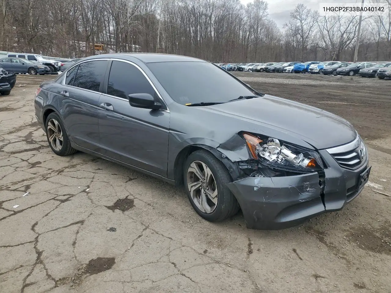 1HGCP2F33BA040142 2011 Honda Accord Lx