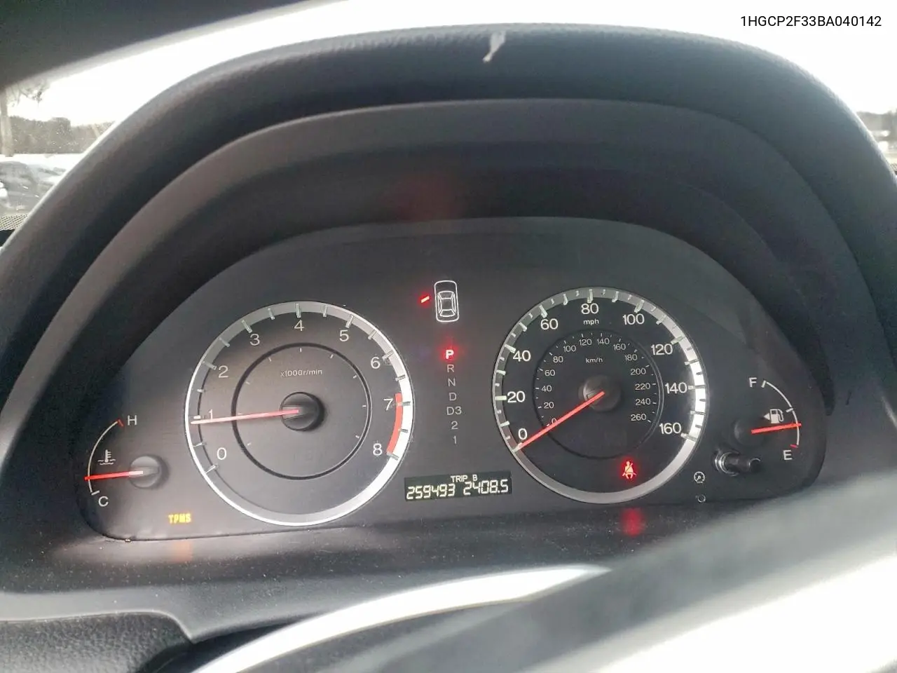 1HGCP2F33BA040142 2011 Honda Accord Lx
