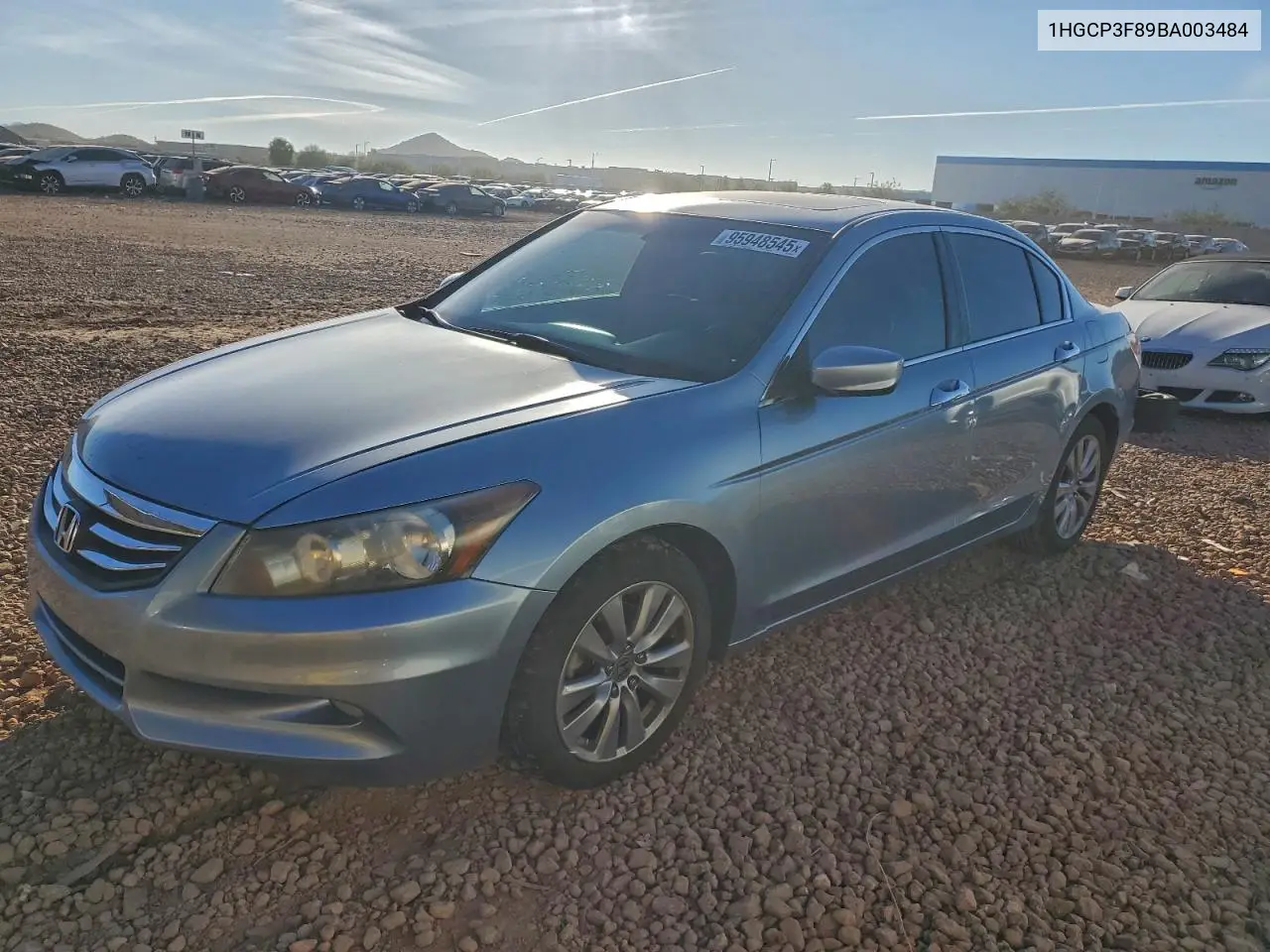 1HGCP3F89BA003484 2011 Honda Accord Exl