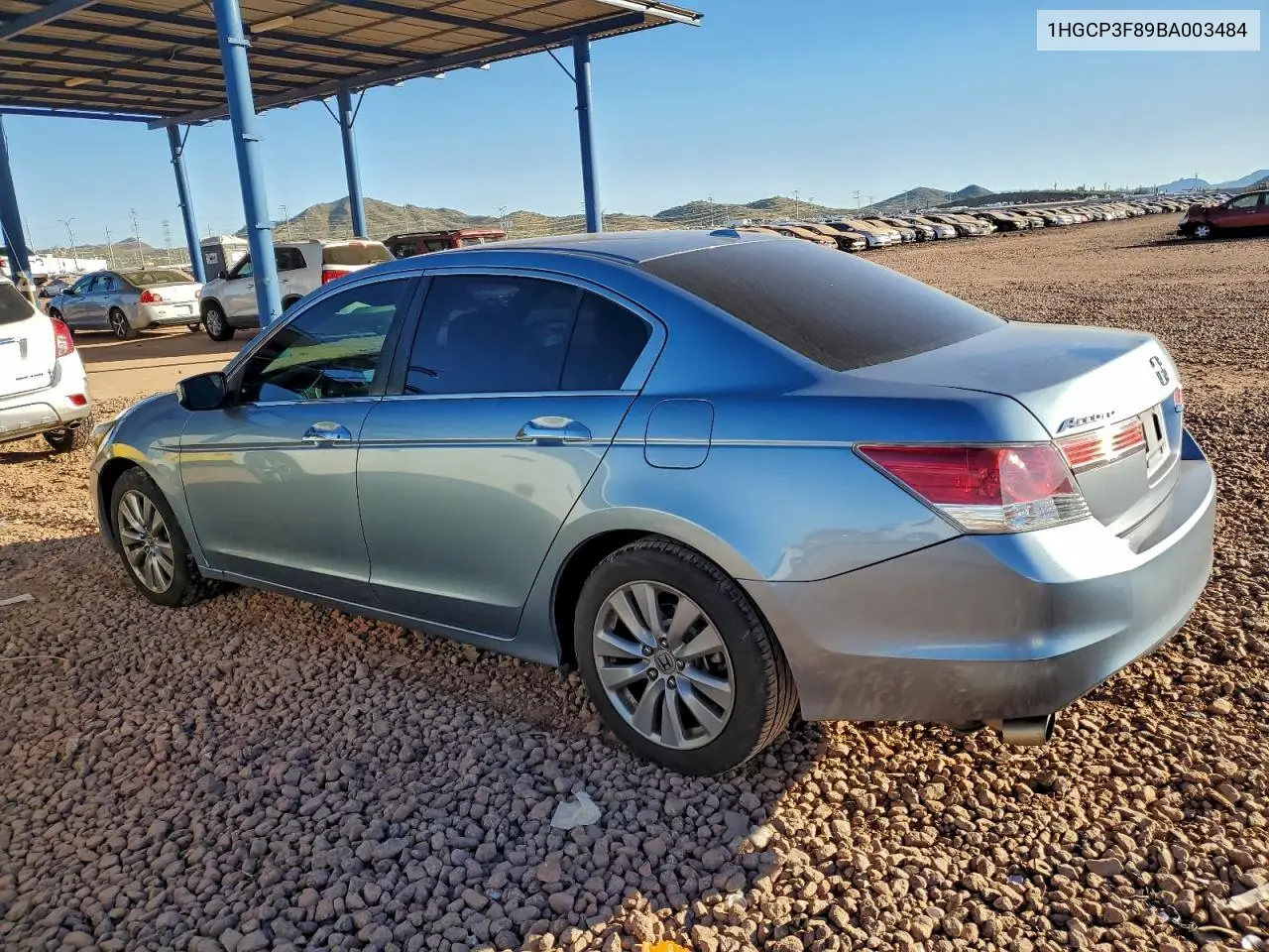 1HGCP3F89BA003484 2011 Honda Accord Exl