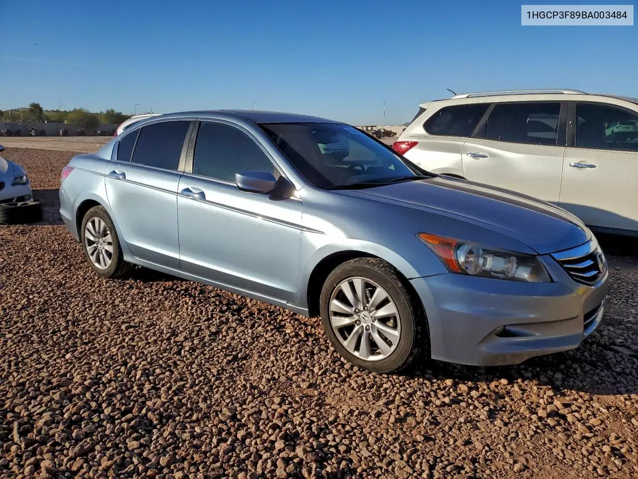 1HGCP3F89BA003484 2011 Honda Accord Exl